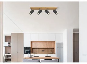 Globo 57911-4G -  Bodové svietidlo ROBBY 4xGU10/35W/230V šedá/hnedá