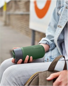 Zelený sklenený cestovný hrnček 340 ml – Black + Blum