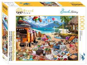 Brain Tree Puzzle Dovolenka na pláži 1000 dielikov