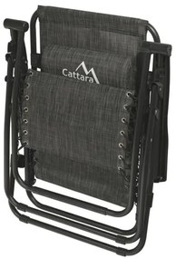 Skladacie polohovateľné kreslo antracit