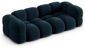 Tmavomodrá zamatová pohovka 250 cm Loretto – Cosmopolitan Design