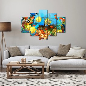Obraz - Farebný koralový útes (150x105 cm)