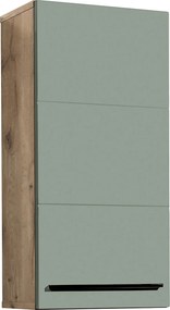 XXXLutz ZÁVESNÁ SKRINKA, zelená, farba duba, 34/70/23 cm Xora - Kúpeľňové skrinky - 001279019210