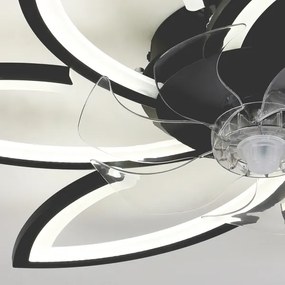 Brilagi-LED stmievateľné svietidlo s ventilátorom LED/50W/230V 3000-6500K čierne