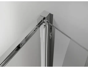 Mexen Exo, skladacie dvere do otvoru 95x200 cm, 6mm číre sklo, chrómový profil, 816-095-000-01-00