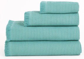 Vaflová osuška 100 × 150 cm ‒ Florencia morská modrá