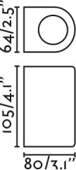 FARO 70324 - Vonkajšie nástenné svietidlo ESTELA 1xGU10/5W/230V IP65 hnedá