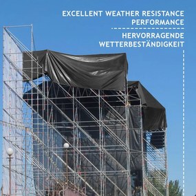 JAGO Plachta 650 g/m², hliníkové oká, antracit, 5 x 7 m