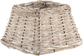 Hnedé prútené tienidlo na lampu - Ø 21 * 21 cm