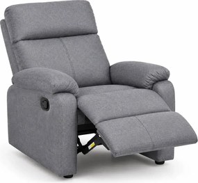 LuxuryForm DESIGN Televízne kreslo CARLOS s polohovaním - sivé