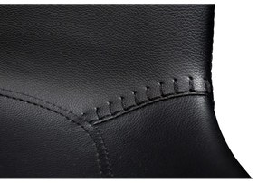 Čierna jedálenská stolička z imitácie kože DAN–FORM Denmark Hype