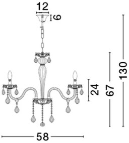 Luxusný luster Venezia 58