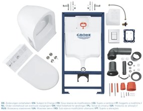 GROHE 39186000 - Sada predstennej inštalácie SOLIDO 1,13 m, biela