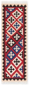 Červený obojstranný ručne tkaný vlnený behúň 60x190 cm Kamal Rami – Nouristan