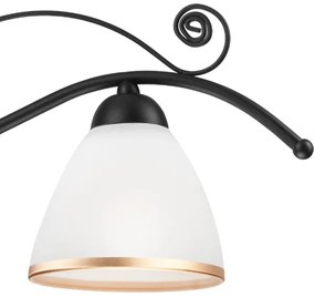 Luster na reťazi RETRO II 3xE27/60W/230V čierna