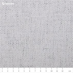 Svetlosivá čalúnená dvojlôžková posteľ s úložným priestorom s roštom 160x200 cm Lupine – Micadoni