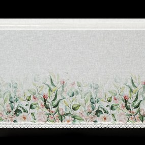 KRÁTKA ZÁCLONA NA PÁSKE ESTERA 150X60 CM KVETY