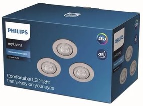 Philips - SADA 3x LED Podhľadové svietidlo TARAGON LED/4,5W/230V 2700K