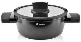 Hliníkový hrnec VALERIAN ALLESKEN ILAG NON STICK 2,2 l černý