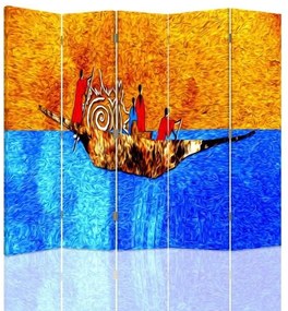 Gario Paraván Výlet loďou Rozmery: 180 x 170 cm, Prevedenie: Klasický paraván