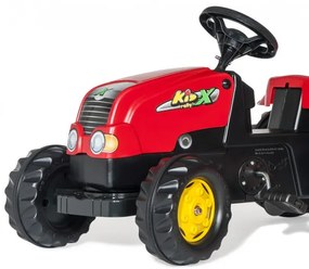 Šlapací traktor s vlečkou Rolly Toys 012121 červený