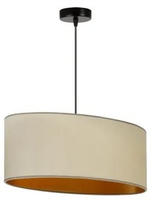 Duolla - Luster na lanku OVAL VEGAN 1xE27/15W/230V béžová