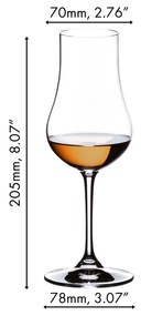 Poháre na rum RIEDEL 200 ml, sada 4 krištáľových pohárov 5515/11