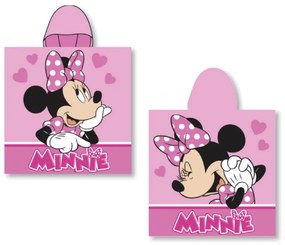 Detské pončo MINNIE MOUSE 55x110cm Faro Tiahome