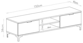 Televízny stolík LORA dub artisan