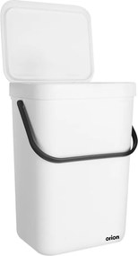 Biely plastový odpadkový kôš 10 l – Orion
