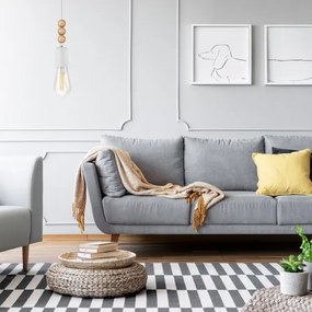 Luster na lanku SIMON 1xE27/60W/230V biela