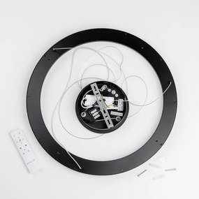 Brilagi - LED stmievateľný luster na lanku FALCON SLIM LED/42W/230V, priemer 50 cm, čierny, s diaľkovým ovládaním (DO)