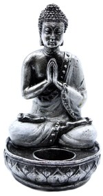 Buddha Svietnik - Biely - Stredný