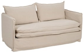 Krémová ľanová pohovka 180 cm – Ixia