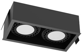 Brosline 3274 - Podhľadové svietidlo CAGE 2xGU10/18W/230V čierna