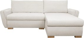 Rohová sedačka Helvetius, krémová látka