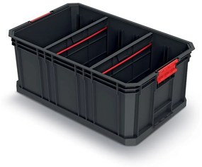 Prepravný box C, 52 × 32,9 × 21 cm, prepážky, čierna