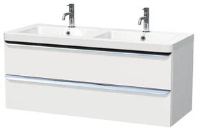 Kúpeľňová skrinka s umývadlom Naturel Pavia 120x53x49 cm biela mat PAVIA3120ZCR