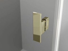 Mexen Mist T, sprchový kút s krídlovými dverami, 110 x 120 cm, 8mm číre sklo, zlatý lesklý profil, 8A4T-110-120-50-00