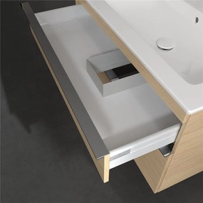 VILLEROY &amp; BOCH Venticello závesná skrinka pod asymetrické umývadlo (pravé), 2 zásuvky, 953 x 502 x 590 mm, Nordic Oak, A92801VJ