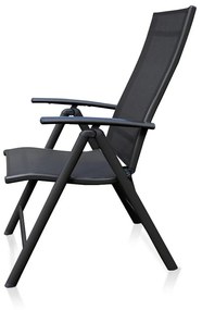 Záhradný balkónový set Fulvio - 2 miesta, čierna