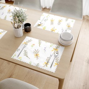 Goldea veľkonočné prestieranie na stôl teflónové - bahniatka - sada 2ks 30 x 40 cm