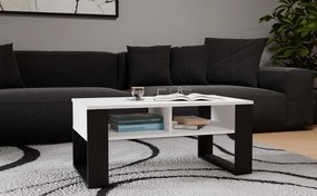 Konferenčný stolík Lawa MODERN 2P biely/čierny