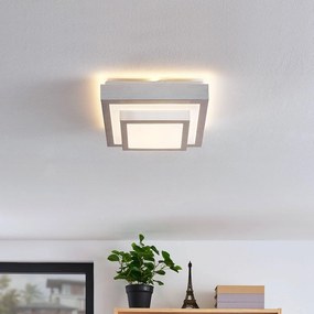 Lindby Mirco hliníkové stropné LED, hranaté, 27 cm