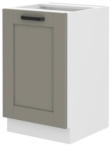 Dolná kuchynská skrinka pod drez Lucid 50 ZL 1F BB (claygrey + biela). Akcia -6%. Vlastná spoľahlivá doprava až k Vám domov. 1045441