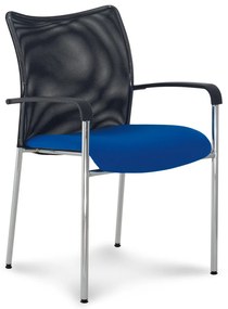 Konferenčná stolička John, modrá / čierna