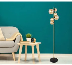 Globo 56135-6S - LED Stojacia lampa RIHA 6xG9/3W/230V mosadz