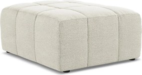 Béžová podnožka z textílie buklé Aloha – Makamii