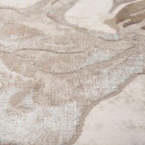 Béžový behúň 80x300 cm Marbled – Flair Rugs