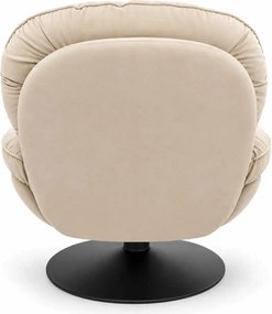 LuxuryForm DESIGN Relaxačné otočné kreslo LUNA - krémové